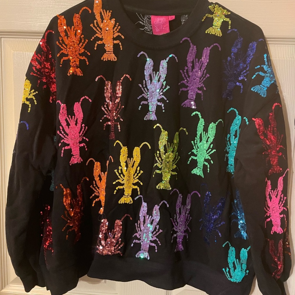 Colorful Sequin Lobster Sweatshirt